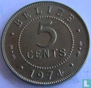 Belize 5 cents 1974 - Image 1