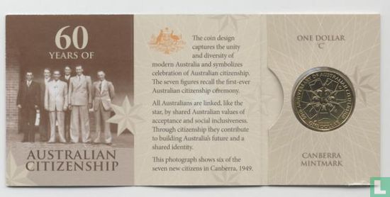 Australia 1 dollar 2009 (folder - C) "60th anniversary of Australian Citizenship" - Image 2