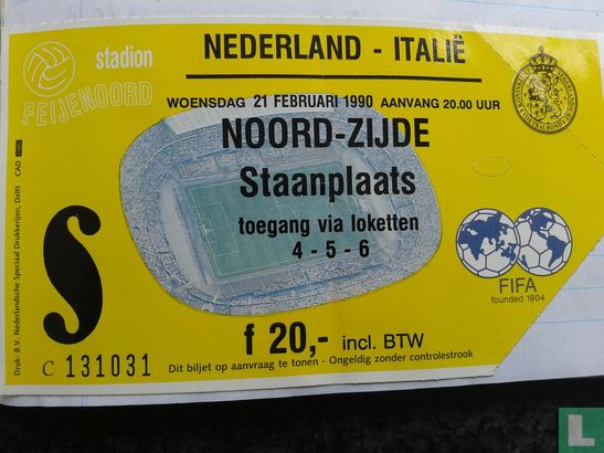 19900221 Nederland - Italie