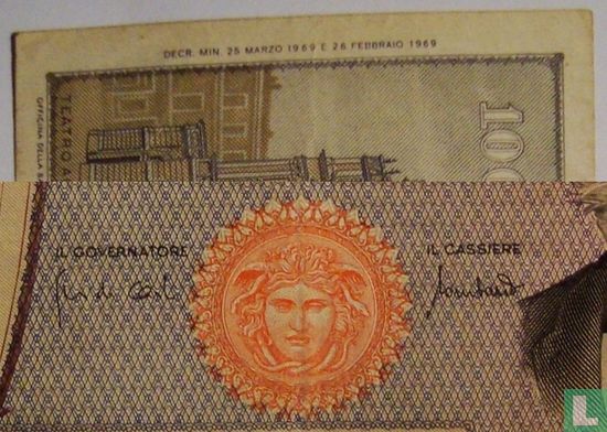Italy 1000 Lire 1969 101a - Image 3