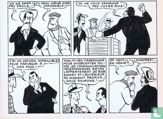 Hubert Fox-Freddy risquetout-original page 39-1956 - Image 3