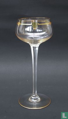 Art-nouveau wijnglas  - Image 1