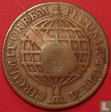 Brasil 40 réis 1809 (countermark on 20 réis 1775) - Image 2