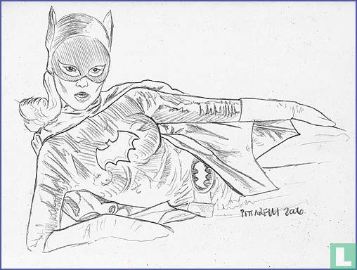 Bat Girl drawing