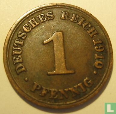 Duitse Rijk 1 pfennig 1910 (F) - Afbeelding 1
