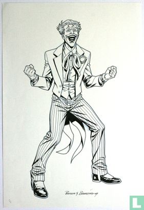 The Joker standing DC licensing art
