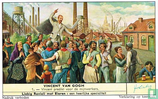 Vincent predikt voor de mijnwerkers