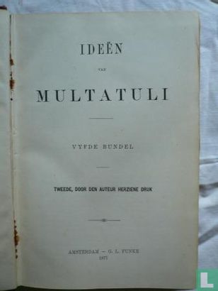 Ideën Multatuli Vijfde Bundel 2e druk 1877 - Bild 3