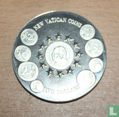 Nieuw Vaticaan 5 dollars munt - Image 1