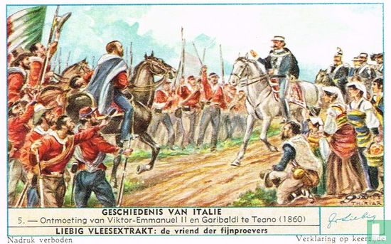 Ontmoeting van Viktor-Emmanuel II en Garibaldi te Teano (1860)
