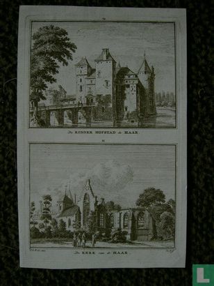 De Haar 1744 Kasteel en Kerk.