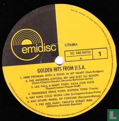 Golden Hits from U.S.A. - Afbeelding 3