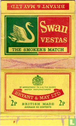 Swan vestas the smoker`s match - 2p - Image 1