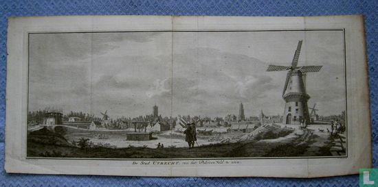 Utrecht vanaf het Paarden Veld te zien 1745