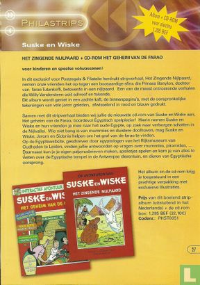 Suske en Wiske - Het zingende nijlpaard + CD-ROM het geheim van de Farao
