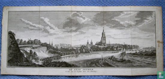 Arnhem, te zien van de hoogtens naar den Eltenerberg 1739