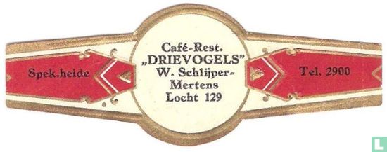 Café-Rest. "Drievogels" W. Schlijp-Mertens Locht 129 - Spek.heide - Tel. 2900 - Afbeelding 1