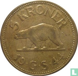 Groenland 5 kroner 1944 - Afbeelding 1