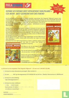Suske en Wiske - Het zingende nijlpaard + CD ROM Het geheim van de farao - Image 1