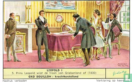 Prins Leopold wijst de troon van Griekenland af (1830)