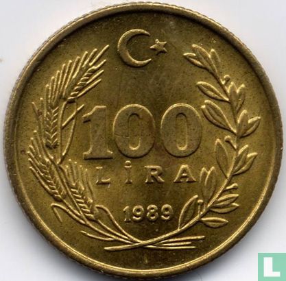 Türkei 100 Lira 1989 (Typ 1 - Istanbul) - Bild 1