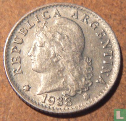 Argentine 5 centavos 1938 - Image 1