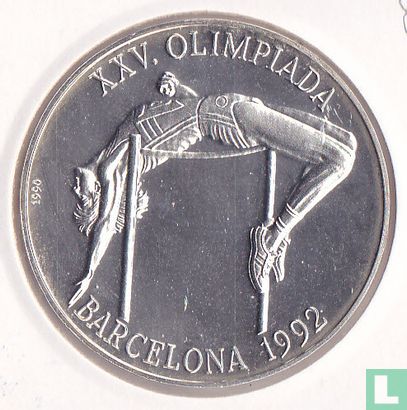 Cuba 10 pesos 1990 (BE) "1992 Summer Olympics in Barcelona - High jumping" - Image 1