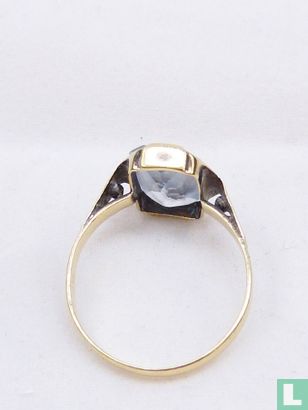 Gouden ring met aquamarijn - Image 3