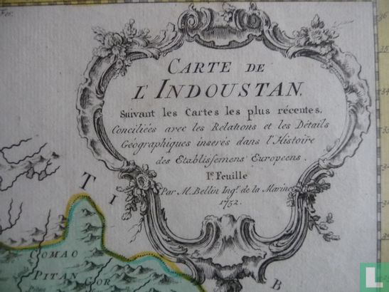 Carte de L'Indoustan - Afbeelding 3