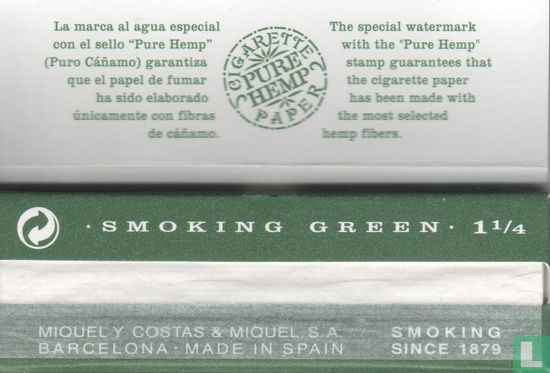 Smoking 1 1/4 size Green  - Image 2