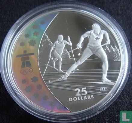 Canada 25 dollars 2009 (PROOF) "2010 Winter Olympics - Vancouver - Cross Country Skiing" - Afbeelding 2