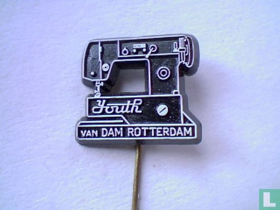 Youth Van Dam Rotterdam [wit op zwart]