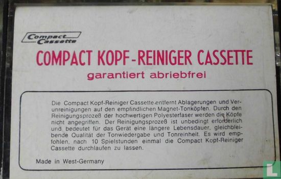 Compact Kopf-Reiniger Cassette - Afbeelding 1