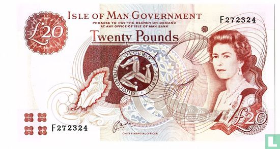 Isle of Man 20 pounds 1983 - Afbeelding 1