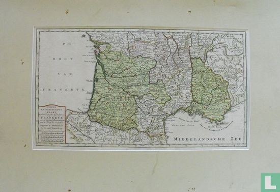 Nieuwe en nauwkeurige kaart van het Zuidelijkste gedeelte van Frankrijk. - Image 1