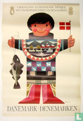 Poster : Groenland - "Le Danemark Artique" Het Noordpoolgebied van Denemarken - Image 1