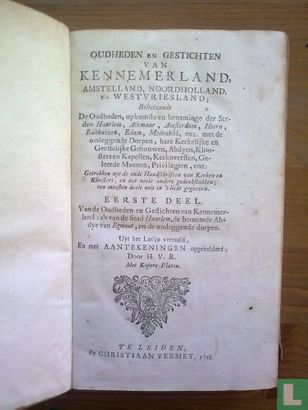 Oudheden en gestichten van Kennemerland - Image 1