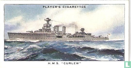 H.M.S. "Curlew" British Anti Aircraft Cruiser, "Coventry" Class.  - Afbeelding 1