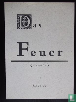 ERGEE - Das Feuer - Jacques LOUSTAL - Afbeelding 1