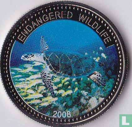 Palau 1 Dollar 2008 (PP) "Hawksbill turtle" - Bild 1