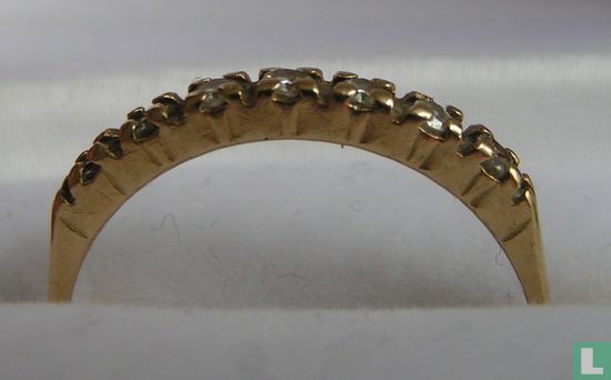 Gouden ring met zirkonias - Image 2