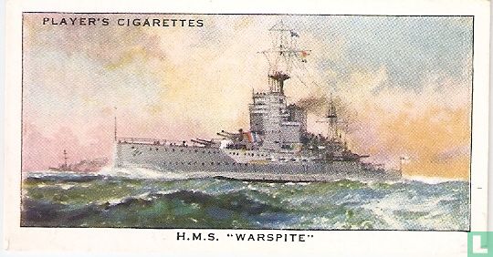 H.M.S. "Warspite" British Battleship. - Afbeelding 1