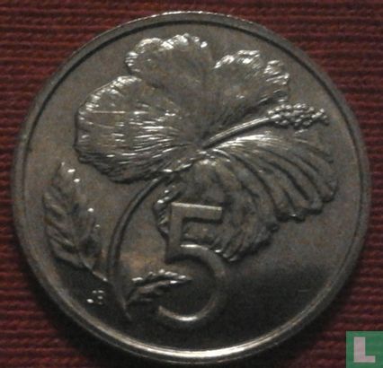 Cook Islands 5 cents 1987 - Image 2