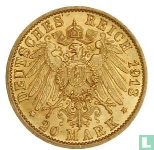 Prussia 20 mark 1913 - Image 1