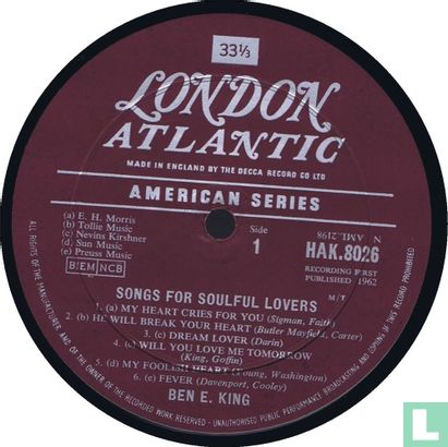 Ben E. King Sings for Soulful Lovers - Bild 3