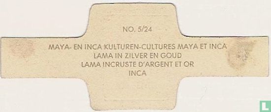 Lama incrusté d'argent et or - Inca - Image 2