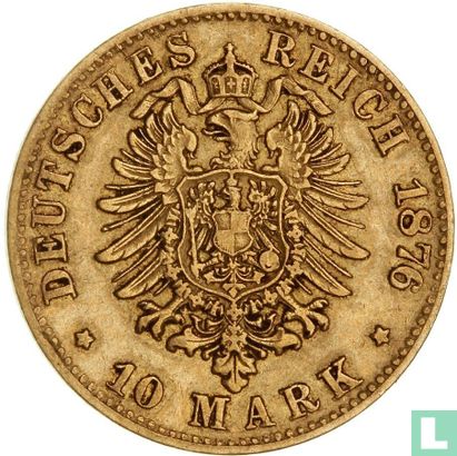 Hessen-Darmstadt 10 mark 1876 - Afbeelding 1
