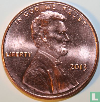 United States 1 cent 2013 (without letter) - Image 1