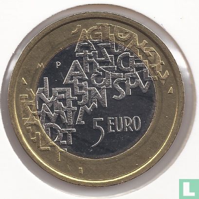 Finland 5 euro 2006 "Finnish Presidency of the European Council" - Afbeelding 2
