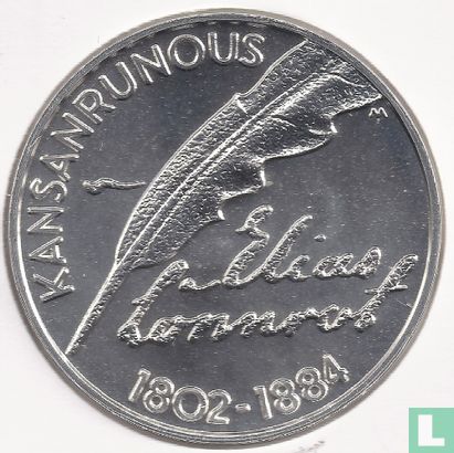 Finlande 10 euro 2002 "200th anniversary Birth of Elias Lönnrot" - Image 2